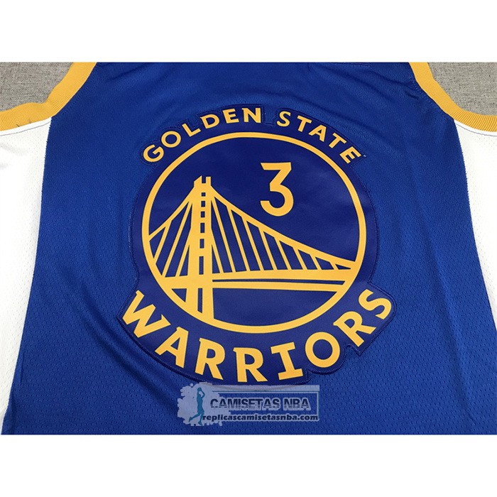 Camiseta Golden State Warriors Jordan Poole NO 3 Icon Azul